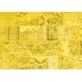 thumbnail image 1 of Ahgly Company Machine Washable Indoor Rectangle Patchwork Yellow Transitional Area Rugs, 4' x 6', 1 of 4