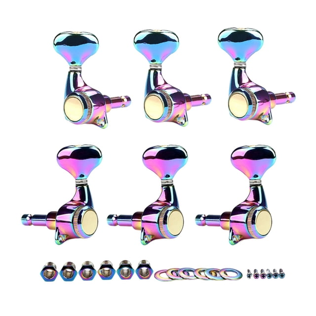 clavijas,Perillas de clavijas de afinación de guitarra 3R 3L,clavijas de afinación guitarra acústica perillas de cuerda,Accesorios para llaves de afinación de máquinas de guitarra.,perilla