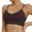 Coffee, variant on Kureaily Women's Comfortable Running Quick Drying Shockproof Fitness Yoga Tank Top No Steel Ring Sports Bra Sport Everyday Bra