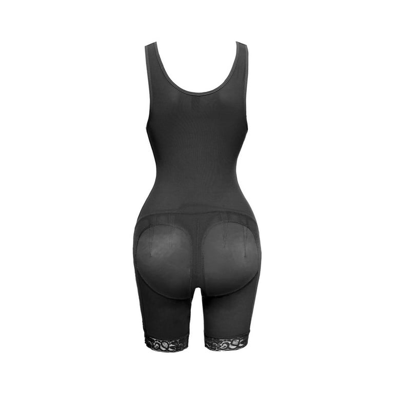 Herrnalise Firm Shapewear for Women Tummy Control Full Body Shaper Bodysuit  Lifter Corset Black 