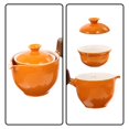 thumbnail image 4 of Portable Ceramic Tea Kettle with Wooden Handle for Home Use, 4 of 4