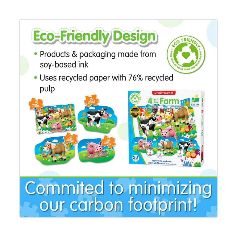 The Learning Journey My First Puzzle Set, 4-in-a-Box, Farm