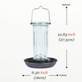 thumbnail image 4 of Kingsyard Colorful Glass Water Bird Feeder Wild Bird Feeder for Outdoors Hanging Large Capacity, 4 of 8