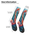 thumbnail image 2 of Xecao Romantic Flamingo Pair Print Compression Socks for Both Men And Women for Running, Travel, Flight, Nurse, 2 of 6