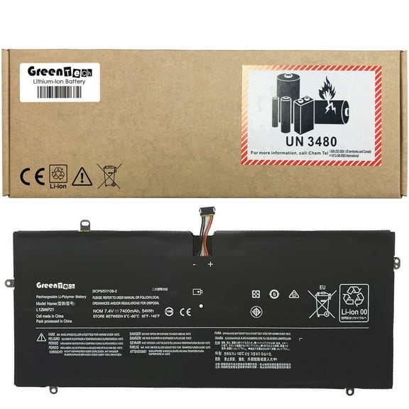 GREENTECH L12M4P21 L13S4P21 BATTERY FOR LENOVO YOGA 2 PRO 13.3" 7.4V 54WH 121500225 121500156
