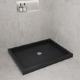 thumbnail image 4 of Streamline NT-2142-48BL-CR 48 in. x 36 in. Corner Acrylic Shower Base in Glossy Black with Center Drain, ABS Drain Included, 4 of 7