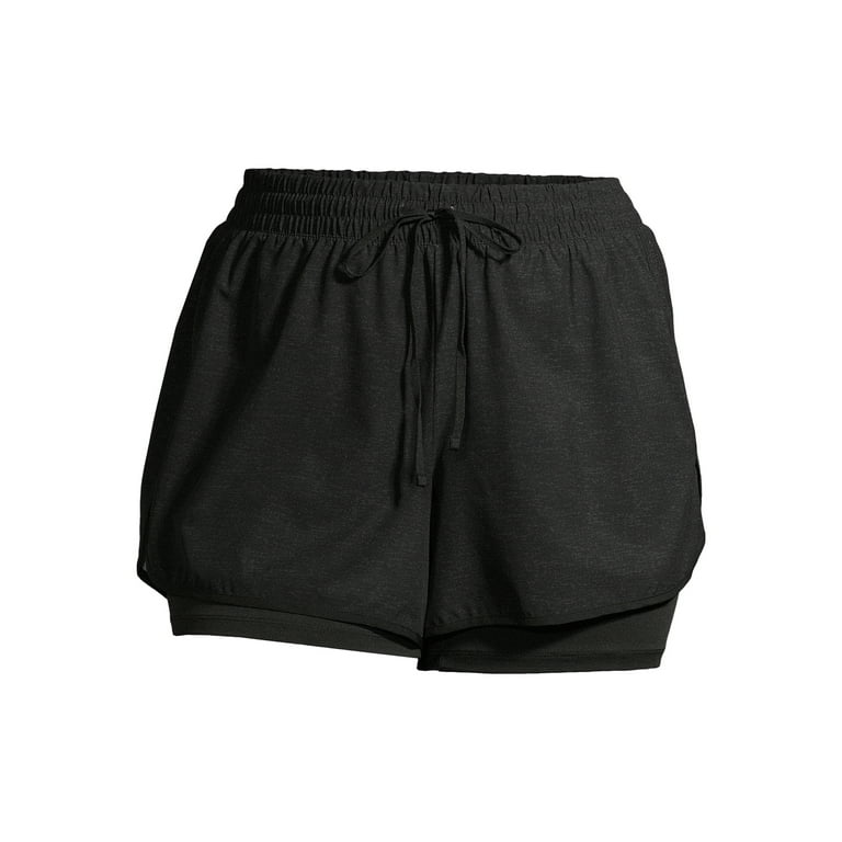 Custer's Night Women's Running Short Workout Athletic Jogging Shorts  2-in-1, A Black, S : : Fashion