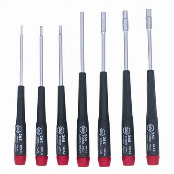 Wiha Precision Metric Nut Driver Screwdrivers (7 Piece Set)