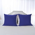 thumbnail image 5 of Unique Bargains 2-Pack Egyptian Cotton Pillow Shams Navy Blue 26" x 26", 5 of 8