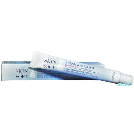 Skin So Soft Fresh & Smooth Sensitive Skin Facial Hair Removal Cream 1 fl (Best Facial Depilatory For Sensitive Skin)