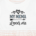 thumbnail image 4 of Inktastic My Mema Loves Me Girls Girls Baby Dress, 4 of 5