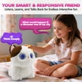 thumbnail image 3 of AI Pixie Paw Smart Interactive Plush Cat Voice Responsive Touch Activated Expressive Eyes AI Companion Stuffed Animal for Kids and Pet Lovers, White, 3 of 9