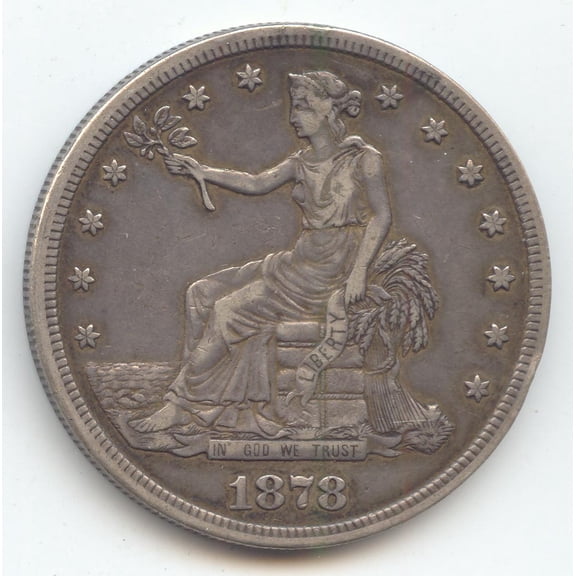 1878-S Trade Dollar, Original XF