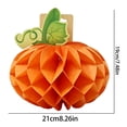 thumbnail image 3 of Clearance Under $1 Thanksgiving Pumpkin Honeycomb Decor Fall Hanging Paper Pumpkin Ornament, 3 of 5