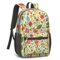 thumbnail image 2 of Pioneer Flower Floral Print Pattern 17" School Backpacks for Teens,Waterproof Oxford Fabric,S-Shape Padded Straps for School,Travel,Hiking,Camping, 2 of 5
