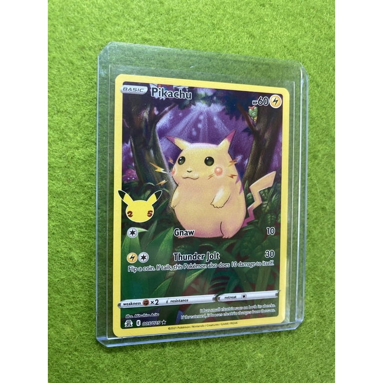 POKEMON CARD Pikachu CELEBRATIONS FULL ART 2021 Pokmon PIKACHU Card TCG  CCG Art - Walmart.com