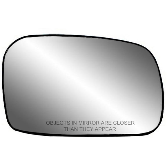 80255 - Fit System Passenger Side Non-heated Mirror Glass w/ backing plate, Honda Civic Coupe 06-11, 4 11/ 16" x 7 1/ 8" x 7 9/ 16" (non-foldaway)