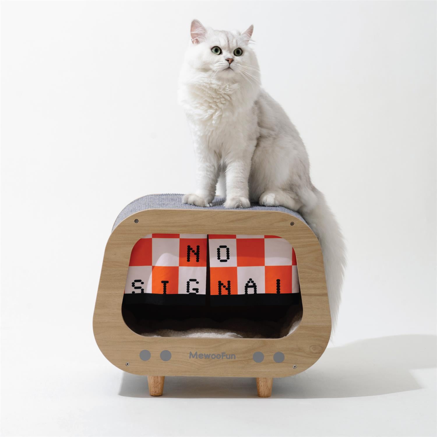 Pefilos 18" Cat House for Indoor Cats with Scratching Posts and Plush Ball Toy, Modern Cat Cave Bed, Cat Nest Condo Cute Cat Shelter, Beige Pefilos 18" Cat House for Indoor Cats with Scratching Posts and Plush Ball Toy, Modern Cat Cave Bed, Cat Nest Condo Cute Cat Shelter, Beige