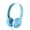 Blue, variant on NFTIGB J18 Pink Over Ear Wired Headphones, Stylish 3.5mm Music Earphones for Girls Kids, Comfortable Bass Headset for Learning Online and Travel, Pink / 7.9 inches / 20.0 cm