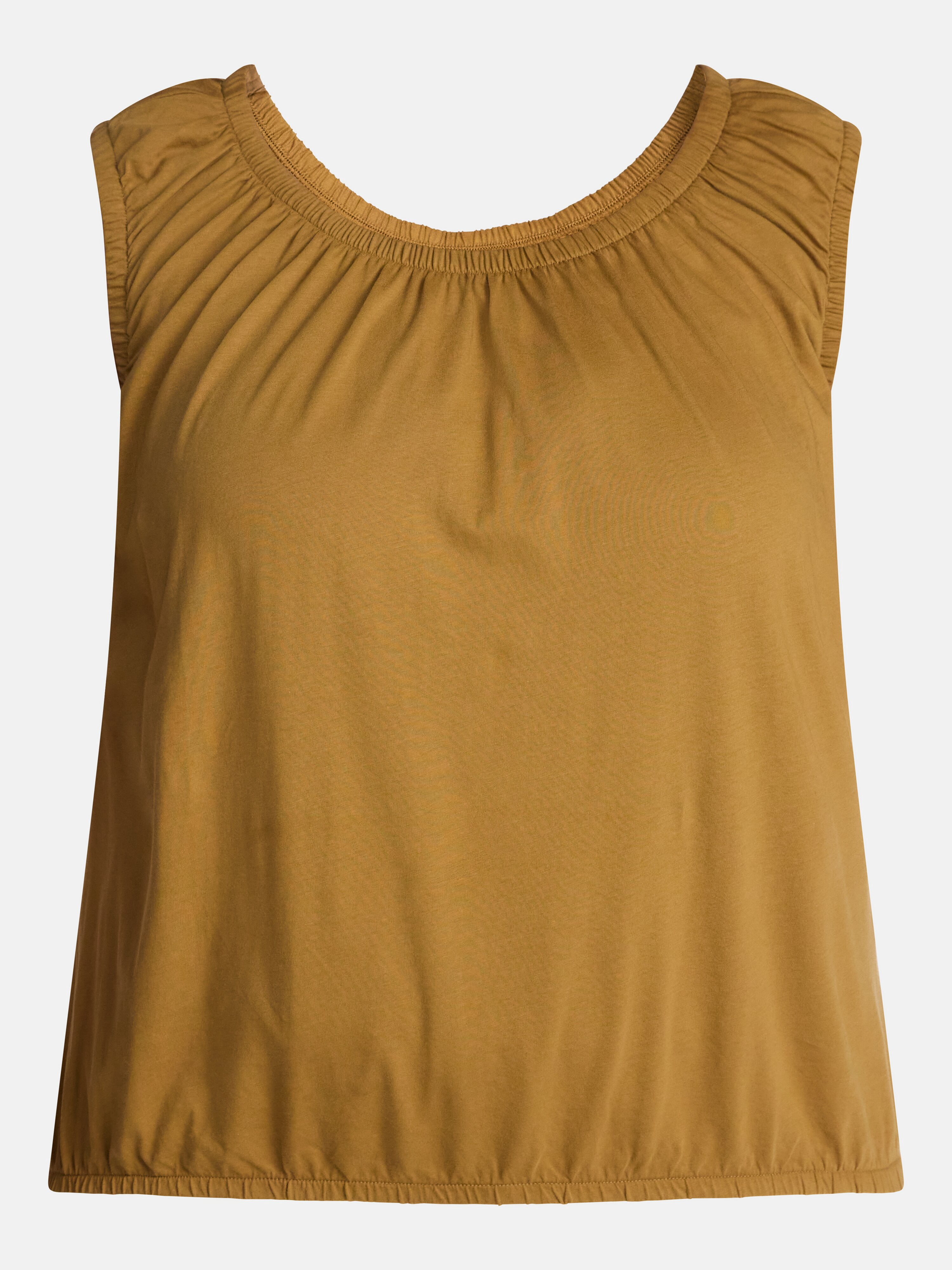 Terra & Sky Women’s Plus Sleeveless Cotton Flowy Top, Size 0X-4X