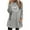 Gray4, variant on Womens Tops Fall Winter Drop Shoulder Long Sleeve Plus Size Solid Color Graphic Sweatshirts Pocket Plush Thickened Printed Round Neck Casual Blouses
