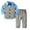 Blue, variant on Mercatoo Fashion Kids Boys Bodysuits 4PCs Gentleman T Shirt Baby Bowtie Cloth Toddler Wedding Pants Boy Suit Vest Sets
