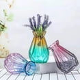 thumbnail image 3 of Bearachild Florero De Vidrio Elegante Y Versátil - Exhibiciones Florales Maceta Funcional Y Decorativa Artística Artesanía Azul púrpura, 3 of 6