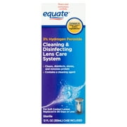 Equate 3% Hydrogen Peroxide Cleaning & Disinfecting Lens Care System, 12 fl oz