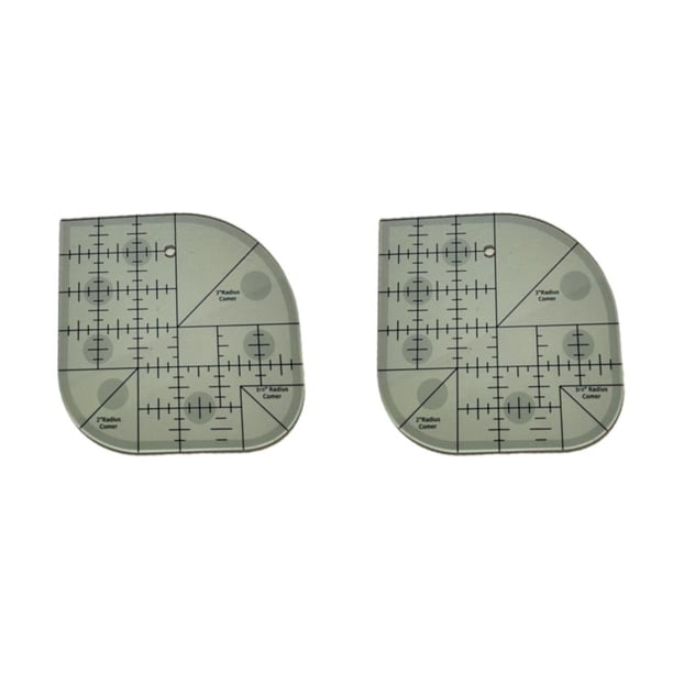 Toystoory Quilting Template Acrylic Sewing Frames Ruler DIY Measure Crafts Tipo 1 2piezas