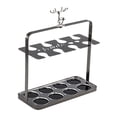 thumbnail image 3 of Porta copas de vino,Estante para copas de vino para cocina,Soporte para copas de vino de encimera,Soporte para copas de vino Estante para almacenar copas de 8 rejillas negras, 3 of 8