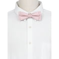 thumbnail image 4 of INSPIRE CHIC Men's Jacquard Adjustable Strap Pre-tied Bow Ties for Elegant Wedding Pink, 4 of 4