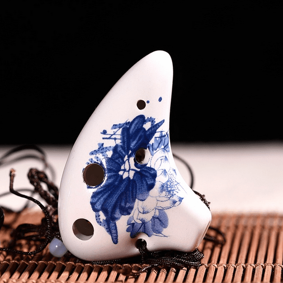 SHAR 6 hole ceramic grass fire mini clay flute Legend of Zelda triden