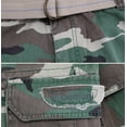 thumbnail image 3 of Men's Casual Belted Multipocket Patterned Trousers Cargo Pants (Green, 46x34), 3 of 3