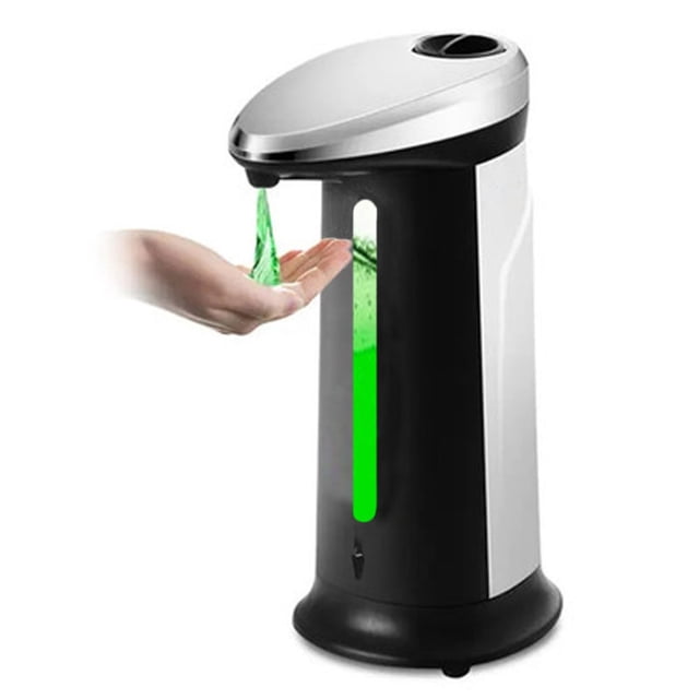 Dispensador automático de jabón de 400ML con sensor inteligente, ideal para baños y cocinas, diseño sin contacto para mayor higiene, fabricado en ABS resistente, no incluye baterías.