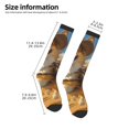 thumbnail image 2 of Xecao Farm Corgi German Shepherd Pattern Adult Stockings with Color-Block Design and 3D Print, Breathable Comfortable Hosiery for Daily Wear and Sports, 2 of 6