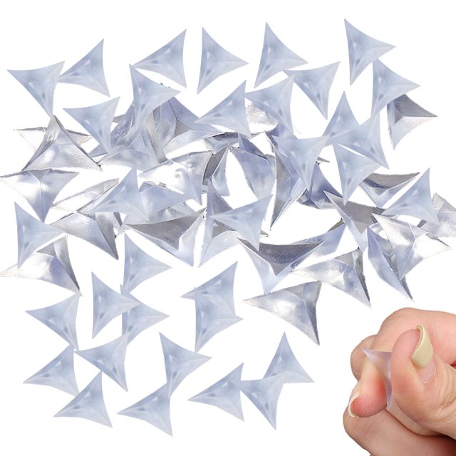 100x Stair Dust Corners, Table Corner, Corner Protector, Decorative Corner for Furniture Hardware Triangle sticker