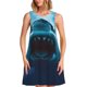 thumbnail image 1 of Fotbe Open-Mouthed Shark Vestido de Verano sin Mangas para Mujer – Vestido Midi Línea A, Estilo Camiseta Floral, Vestido Playero Casual y Fluido, 1 of 7