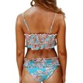thumbnail image 2 of Maillots de Bain Bandeau 2 Pièces Taille Haute pour Femmes, 2 of 6