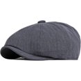 thumbnail image 3 of CoCopeaunts Newsboy Hats for Men Solid Plain Flat Cap Vintage Artist Painter Ivy Hat Octagonal Newsboy Cap Retro Beret Hat, 3 of 7