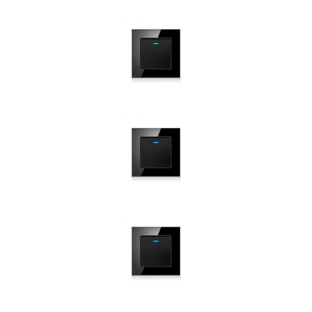Kearding Interruptor de la lámpara del panel de luz Suministros para el hogar Aplicación amplia Instalación práctica Accesorios mejorados Type1 NO1
