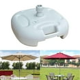 thumbnail image 4 of Heavy Duty Umbrella Base Stand Parasol Replacement Weight Sun Shade Water Filled Umbrella Stand Base for Fishing Garden Lawn Patio Yard Blanco BLESIY soporte de sombrillas de playa, 4 of 8