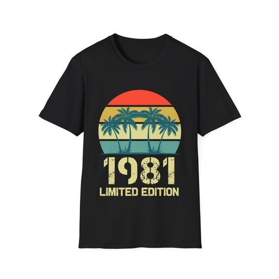 Vintage 1981 Birthday Shirts for Men Funny 1981 Birthday Mens Shirt