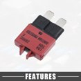 thumbnail image 5 of Unique Bargains Circuit Breaker Blade Style Fuse 10A 28V Manual Resettable for Car Marine Metal Red, 5 of 6