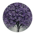 thumbnail image 2 of JEUXUS Outdoor Fitted Round Tablecloth Epicler Large Purple Flower Contemporary Abstract White, 2 of 7