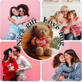 thumbnail image 3 of 16 Inches Teddy Bear Stuffed Animal for Girlfriend with Red Heart, Small Plush Bear Toy for Baby, Valentines Day and Birthday Gift for Her/Him/Kids/Co, 3 of 4