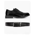 thumbnail image 4 of Cinturón de Piel Ajustable para Niños CHAOREN con Sistema de Carraca, Negro, 4 of 6