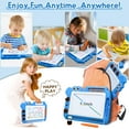 thumbnail image 3 of AiTuiTui Magnetic Drawing Board Toddler Toys Gift for 2 3 Year Old Girls Boys, Sketch Writing Doodle Pad Age 2-4 Travel Games, Educational Learning Kids Toys for Toddlers Birthday (Blue), 3 of 7