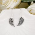 thumbnail image 3 of Ornate Divine Angel Wings .925 Sterling Silver Dangle Earrings, 3 of 6