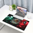 thumbnail image 6 of Desk Mat,Mexico Smoke Flag Extended Gaming Mouse Pad for Office Work & Game,Computer Keyboard Mouse Mat Desk Non-Slip Rubber Base Large Mousepad with Stitched Edges, 31.5x15.7inch, 6 of 6