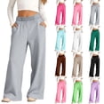 thumbnail image 2 of PADFRYBK Sports Sweatpants For Children Fall Solid Color Sweatpants Elastic Waist Joggers With Side Pockets Keep Warm Long Pants 5-14 Years, 2 of 8